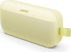 "Bose SoundLink Flex" nešiojamasis "Bluetooth" garsiakalbis (2 kartos), nešiojamasis lauko garsiakalbis, skleidžiantis tikrovišką garsą, iki 12 valandų veikianti baterija, atsparus dulkėms ir vandeniui, citrusų geltonos spalvos