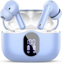 "Btootos" "Bluetooth" ausinės, belaidės "Bluetooth 5.4" ausinės su programėle "Sport In-Ear" ausinės, belaidės ausinės, 40 valandų trukmės, LED įkrovimo dėklas, ENC mikrofonas, gilaus boso ausinės "iOS" / "Android