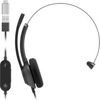 "Cisco" ausinės 321 USB-C, laidinės ausinės ant ausies, "Webex" valdiklis su USB-C, anglies juodos spalvos, dvejų metų ribota garantija (HS-W-321-C-USBC)