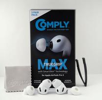 "Comply TrueGrip MAX" "Apple AirPods Pro" (3-iosios kartos) "SmartSkin" technologija Puiki triukšmo izoliacija Baltas dydis M 3 poros