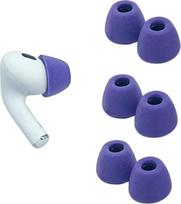 "Comply" putų antgaliai "Apple AirPods Pro" 1 ir 2 kartos ausinėms, vidutiniai, violetiniai, 3 poros - "Ultimate Comfort Unwavering Fit" atminties putų keitimo antgaliai