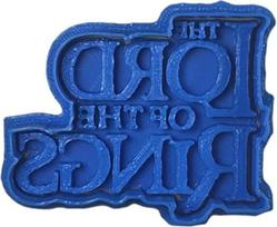 "Cuticuter" Žiedų valdovo logotipo kepinių pjaustyklė, mėlyna