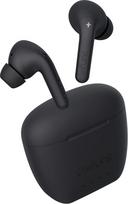 "Defunc True Audio In-Ear" tikros belaidės ausinės, mažo vėlavimo, 5.3 "Bluetooth" dvigubos ausinės, 30 minučių greito įkrovimo dėklas, jutiklinis valdymas, IPX4 atsparumas vandeniui ir 3 ausų kištukų dydžiai, juodos spalvos