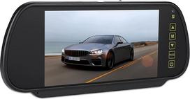 "Dioche" galinio vaizdo veidrodis su DC12V-24V galinio vaizdo veidrodžiu 7 colių LCD ekranas, skirtas automobilio atbulinės eigos kamerai