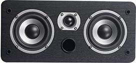 "Dynavoice Magic CR-4 Matte Black" - centrinis garsiakalbis, pasyvus, 2 x 4 žemų dažnių garsiakalbiai + 1 colio aukštų dažnių garsiakalbis, tik 11 cm gylio, priekinis žemų dažnių garsiakalbis, skirtas namų kinui