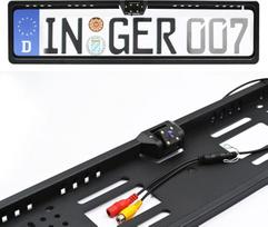 "Ezonetronics" 170° HD automobilio galinio vaizdo atbulinės eigos kamera "Europe License Plate Parking" 4 LED naktinis matymas
