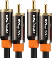 "FosPower" 2 pakuotės 3 pėdų skaitmeninio garso koaksialinis kabelis 24K paauksuotomis jungtimis Premium S/PDIF RCA vyriškos lyties į RCA vyriškos lyties namų kino HDTV žemų dažnių garsiakalbiui HiFi sistemoms