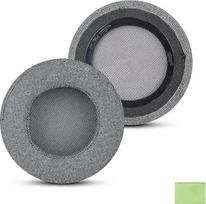 "Geekria Comfort Linen" pakaitiniai ausinių įdėklai "Corsair Virtuoso RGB", "Virtuoso RGB Wireless SE", "Virtuoso RGB Wireless XT" ausinių įdėklai, ausinių ausinių įdėklai, ausų kaušelių remonto dalys (pilka)