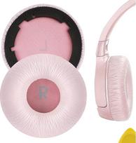 "Geekria Nova" pakaitinės dirbtinės odos ausų pagalvėlės, suderinamos su JBL T600BTNC Tune 600BTNC ausinėmis Ausų pagalvėlės Ausų pagalvėlių remonto dalys (rožinės spalvos)