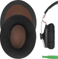 "Geekria" pakaitinis aksominis ausinių kilimėlis "Sennheiser Momentum" ausinėms / aksominis ausinių kilimėlis / ausų pagalvėlė / ausų kaušeliai / ausų dangtelis / ausų pagalvėlių remonto dalys (juodas)