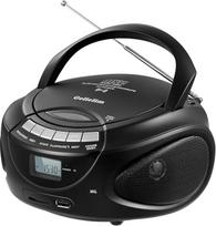 "Gelielim" nešiojamas CD grotuvas "Boombox" su "Bluetooth", AM/FM radijas, CD Boombox palaiko USB, SD, MMC diską, AUX įvestis, ausinių lizdas, garsus garsas, stereofoninis garsas, LCD ekranas, maitinimo šaltinis