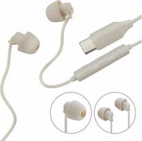 "Hama", "CALM" ausinės į ausis Mikrofono kabelis Apsauga nuo susisukimo USB-C smėlio spalvos