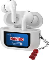 "Haribo" "Bluetooth" ausinės Belaidės ausinės su LCD jutiklinio ekrano dėklu, "Bluetooth 5.4 TWS", triukšmo slopinimas, 13 mm žemų dažnių garsiakalbis, IPX4 atsparumas vandeniui, meškiuko dizainas (guminio meškiuko stilius), mėlynos spalvos
