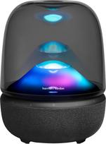 "Harman Kardon Aura Studio 5" "Bluetooth" garsiakalbis, pastovaus garso lauko technologija, 3 garsiakalbių sistema, "Auracast" kelių garsiakalbių jungtis, spalvoti šviesos signalai, 360° aplinkos apšvietimas, juodas