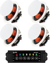 "Herdio" 8 colių lubinis "Bluetooth" garsiakalbis (4 garsiakalbiai)