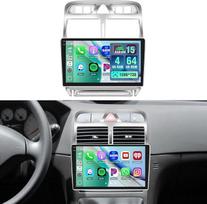 "Hikity" 4+64G "Android 15" automobilinis radijas, skirtas "Peugeot 307" 2002-2013 m., 9 colių ekrano radijas su belaidžiu "CarPlay", "Android Car", "Bluetooth", "Navi GPS", "WiFi", DSP, dviguba USB atbulinės eigos kamera