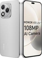 "HONOR 400 Lite" išmanusis telefonas 5G 256GB/8GB RAM, 108 MP su dirbtinio intelekto kameros mygtuku, 6,7 colių AMOLED ekranas 120 Hz 3500 Nit, 5100 mAh baterija, MTK 7025-Ultra, IP64, dvi SIM kortelės, "Android 15", pilka