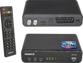 "Humax Digital HD Fox" skaitmeninis HD palydovinis imtuvas 1080P skaitmeninis HDTV palydovinis imtuvas su 12 V maitinimo šaltiniu "Camping Astra" Iš anksto įdiegtas HDMI, SCART, DVB-S/S2 PVR paruoštas