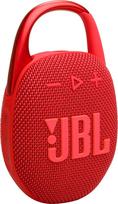 "JBL Clip 5" - raudonas - nešiojamasis "Bluetooth" garsiakalbis su "JBL Pro" garsu, giliais bosais ir "Playtime Boost" funkcija - atsparus vandeniui ir dulkėms - veikia 12 val.