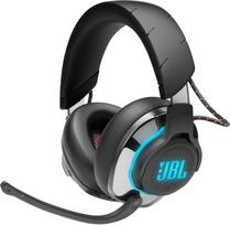 "JBL Quantum 810 Over-Ear" žaidimų ausinės - belaidės "Bluetooth" ausinės su aktyviu triukšmo slopinimu ir atlenkiamu mikrofonu - "QuantumSurround" garsas - juodos spalvos
