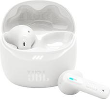 "JBL Tune Flex 2" belaidės "Bluetooth" ausinės į ausis su triukšmo slopinimu, 48 valandų atkūrimo laikas, IP54 apsauga nuo vandens ir dulkių, kelių taškų ryšys, ergonomiškas dizainas, baltos spalvos