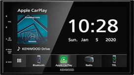 "Kenwood DMX5020BTS" 6,8 colių WVGA skaitmeninės medijos monitorius su FM RDS imtuvu, "CarPlay", "Android Car", "Android USB Mirroring", "Bluetooth", talpiuoju jutikliniu skydeliu ir DSP