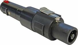 "Keepdrum" ADA037 "Speakon" adapteris iš moteriškos 6,35 mm jungties į "Speakon" vyrišką jungtį
