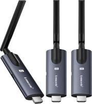"Lemorele" belaidis HDMI siųstuvas ir 2 imtuvai, 5G 656FT HDMI belaidis perdavimas, palaikantis 1 TX ir 4 RX, skirtas vaizdo ir garso transliacijai iš nešiojamojo kompiuterio, fotoaparato į kelis HDTV, projektorių, monitorių