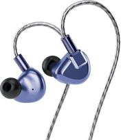 "Letshuoer S12 Pro In-Ear Monitor", 14,8 mm plokščiojo magnetinio tvarkytuvo HiFi ausinės Pasidabruotas monokristalinis kabelis, skirtas audiofilams (Deep Space Blue, 2,5 mm / 3,5 mm / 4,4 mm keičiamas)
