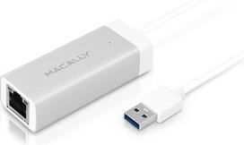 "Macally U3GBA" aliumininis USB 3.0-Gigabit Ethernet adapteris