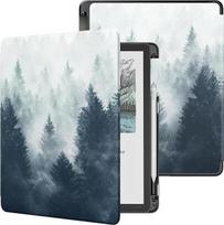 "MoKo" dėklas su rašiklio laikikliu naujam 11 colių "Kindle Scribe" (3 kartos -2025) ir "Kindle Scribe Colorsoft" (1 kartos 2025), lengvas apsauginis dėklas su automatinio užmigimo / pabudimo funkcija, pilkas miškas