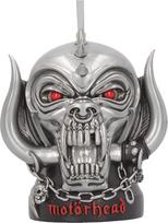 "Nemesis Now" oficialiai licencijuotas "Motorhead Warpig" kabantis šventinis dekoratyvinis papuošalas, polirezinas, sidabrinės spalvos, 9 cm