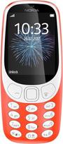 "Nokia 3310" vienos SIM kortelės mobilusis telefonas - vokiška prekė (2,4 colio spalvotas ekranas, 2 MP kamera, "Bluetooth", radijas, MP3 grotuvas), šiltai raudonas