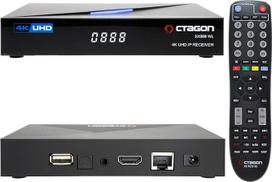 "Octagon SX888 WL V2" (2 versija) 4K UHD "E2 Linux" išmanusis TV imtuvas, daugialypės terpės programinė įranga: "Define OS" + "E2 Linux", "WiFi WLAN", "Sat to IP", "YouTube", medijos biblioteka, žiniatinklio radijas, HD, HDMI, "Multiroom", 1GB RAM, 4GB