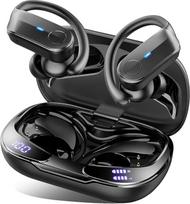 "Ordtop 2026" "Bluetooth" ausinės "Sport", 70 valandų "Bluetooth 5.4" ausinės "In-Ear", "HiFi Stereo Deep Bass" belaidės ausinės su 4 triukšmą slopinančiais mikrofonais, IPX8 vandeniui atsparios ausinės su ausų kabliukais, LED