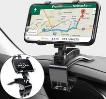 "PKYAA" automobilinis telefono laikiklis, besisukantis prietaisų skydelio laikiklis, 360 laipsnių pasukimo kampu, telefono spaustukas, skirtas 4-7 colių išmaniesiems telefonams