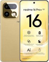 "realme 16 Pro+" 5G išmanusis telefonas, 12GB + 512GB, 200MP "LumaColor" kamera + 50MP, mobilusis telefonas su "Snapdragon® 7 Gen 4" procesoriumi, 7000 mAh baterija ir 80W įkrovimu, 144 Hz AMOLED ekranas, auksinis
