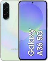 "Samsung Galaxy A36 5G", "Android" išmanusis telefonas, 256GB atminties, 8GB RAM, šviesiai žalios spalvos, 6X operacinės sistemos atnaujinimas, didelis ekranas, aštuonių branduolių procesorius
