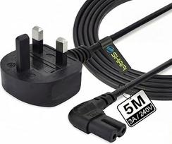 "SHAFI Figure 8" maitinimo kabelis 5M2 Pin 90 laipsnių kampu IEC C7 Universalus JK kištuko maitinimo kabelis Suderinamas su "Figure 8" kabeliu, skirtu "PS5", "Xbox Series X", "Smart LED" televizoriams, "Samsung" televizoriams, LG televizoriams, "Sony" tel
