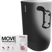 "Sound bass Move" garsiakalbio sieninis laikiklis, atsparus oro sąlygoms, suderinamas su "Sonos Move" 1 ir 2 versijos garsiakalbiais - įskaitant tvirtinimo priedus - juodas