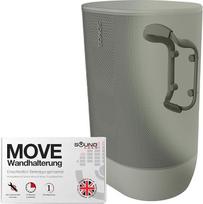 "Sound bass Move" garsiakalbio sieninis laikiklis, atsparus oro sąlygoms, suderinamas su "Sonos Move" 1 ir 2 versijos garsiakalbiais - įskaitant tvirtinimo įrangą - žalias