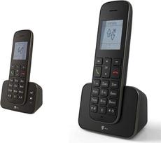 "Telekom Sinus A207" belaidis telefonas (su atsakikliu) juodas ir "Sinus 207 Pack" išplėtimo paketas (ragelis ir įkrovimo stovas) juodas