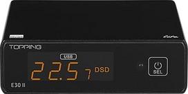 "TOPPING E30II Lite" AK4493S DAC "Hi-Res Audio" XMOS AU208 jutiklinio valdymo priešstiprintuvo dekoderis (juodas)