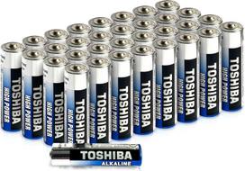 "Toshiba" AAA šarminės baterijos (LR03, aukštos kokybės, ypač ilgaamžės, aukštos kokybės, didmeninė pakuotė)