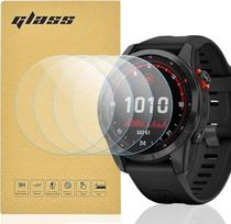 "Totill" 4 pakuotės "Garmin Fenix 6", "6 Pro" ir "7S" grūdinto ekrano apsauga, 99,99 % HD skaidrumas, 9H kietumas, aukščiausios kokybės apsauginė plėvelė, patogūs apvalūs kraštai, apsauganti nuo įbrėžimų [Netinka 6S/6X/7/7/7X]