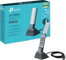 "TP-Link Archer TX20UH AX1800 WiFi Dongle" kompiuteriui, "WiFi 6" dviejų dažnių belaidis ryšys, USB WiFi adapteris kompiuteriui, 1,2 m ilgio kabelis, platesnė aprėptis, 3.0 USB WiFi Dongle, WIN, MU-MIMO, OFDMA, lankstus dizainas