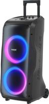 "Tronsmart HALO 300" nešiojamasis "Bluetooth" 5.3 garsiakalbis, galingas 240 W, 18 valandų atkūrimo laikas, 270° erdvinis garsas, atsparus vandeniui IPX4, LED apšvietimas, mikrofono/gitaros/XLR įvestis, juodas