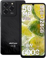 "Ulefone Note 20 Pro" mobilusis telefonas 50MP + 8MP kamera aštuonių branduolių 6000mAh 18W 8GB + 128GB/1TB SD "Android 14" 6,75 colių HD+ 90Hz 4G dviejų SIM kortelių išmanusis telefonas be sutarties Pirštų atspaudų veido ID GPS OTG 2 metų garantija - juo
