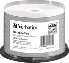 "Verbatim" 43745 52x CD-R "DataLifePlus Inkjet Professional" - 50 vnt. vijų