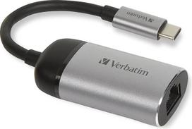 "Verbatim" USB-C-Gigabit Ethernet adapteris - tinklo adapteris, skirtas prijungti įrenginius prie tinklo kabeliu, įskaitant 10 cm USB-C kabelį